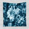 Ambesonne Marble Print Tapestry, Antique Stone Blurry Distressed Motley Fractal Effects Illustration Art, Wall Hanging for Bedroom Living Room Dorm Decor, 60" X 80", Indigo Blue view 1