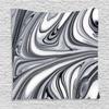 Ambesonne Abstract Tapestry, Mix of White and Black Hallucinatory and Surreal Liquid Marble Graphic Art, Wall Hanging for Bedroom Living Room Dorm Decor, 40" X 60", Grey view 1