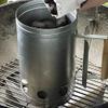 Rocky Mountain Goods Chimney Charcoal Starter - Wooden Handle with Heat Shield Design to Keep Hands from Burning - Fast Lighting - No Need for Lighter Fluid - Heavy Duty Steel Holds up to 5 lbs view 2