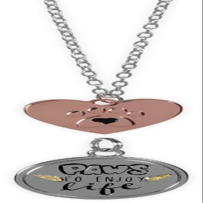 Angelstar Paws to Enjoy Life Pendant & Charm Set