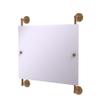Allied Brass Prestige Que New Landscape Rectangular Frameless Rail Mounted Wall Mirror, Brushed Bronze view 1