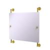 Allied Brass Dottingham Landscape Rectangular Frameless Rail Mounted Wall Mirror, Polished Brass view 1