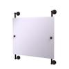 Allied Brass Dottingham Landscape Rectangular Frameless Rail Mounted Wall Mirror, Antique Bronze view 1