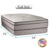 Dream Solutions USA Fifth Ave Soft Plush Foam Encased Eurotop (PillowTop) Mattress and Box Spring Set (Full Size-54"x75"x13") Sleep System with Enhance Support- Fully Assembled, Orthopedic view 2