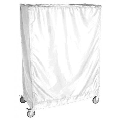 14" Deep x 48" Wide x 96" High White 400 Denier Coated Zipper Cart Cover
