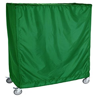 21" Deep x 48" Wide x 86" High Green 400 Denier Coated Zipper Cart Cover