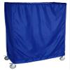 12" Deep x 72" Wide x 36" High Blue 400 Denier Coated Zipper Cart Cover view 1