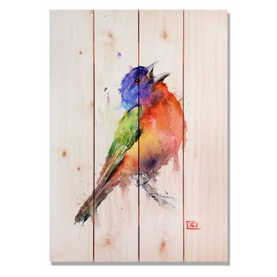 Wile E. Wood Sig Series Painted Bunting 14x20