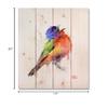 Wile E. Wood Sig Series Painted Bunting 14x20 view 2