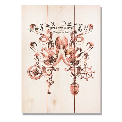Wile E. Wood Water Depth Octopus 11x15
