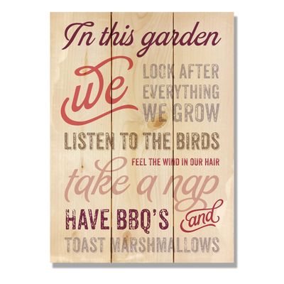Wile E. Wood Garden 11x15 Wall Art
