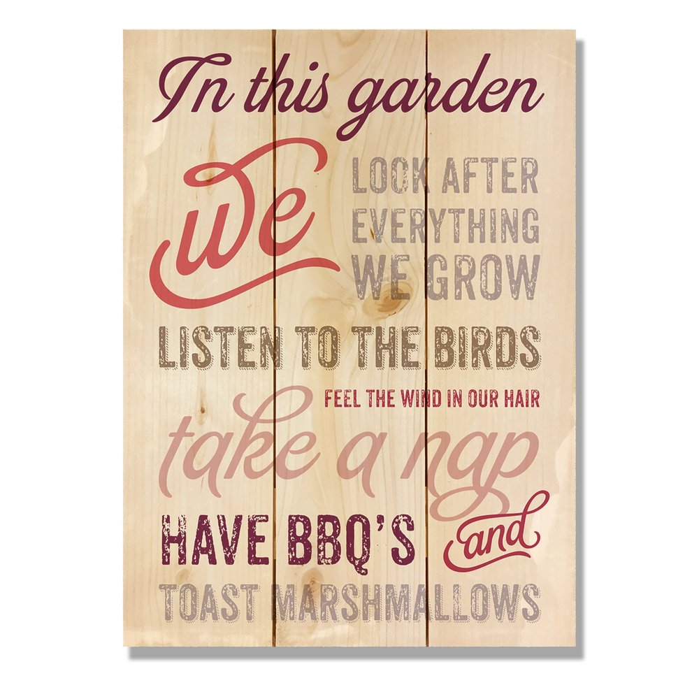 Wile E. Wood Garden 11x15 Wall Art