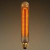 CTKcom T9/T185 40W Vintage Edison Light Bulbs E26 E27 Base(4 Pack)- Tubular Bulb Nostalgic Tungsten Filament Antique Incandescent Bulb Golden Tinted Glass for Industrial Wall Sconces Pendant Lighting view 3