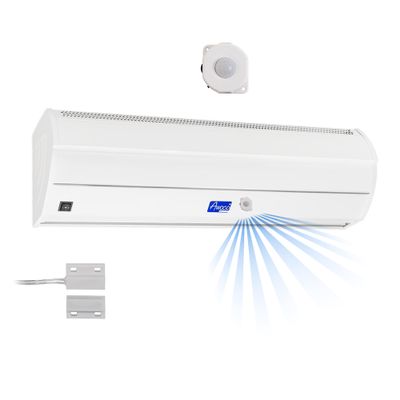 Awoco 42" Early Turn On Elegant Indoor Air Curtain, UL Certified 120V Unheated with Magnetic Switch and Motion Sensor Detection