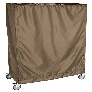 18" Deep x 24" Wide x 63" High Beige 400 Denier Coated Zipper Cart Cover