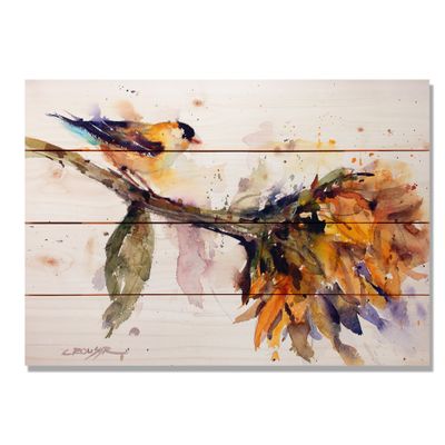 Wile E. Wood Sig Series Bird & Sunflower 20x14