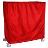 14" Deep x 60" Wide x 74" High Red 400 Denier Coated Zipper Cart Cover view 1
