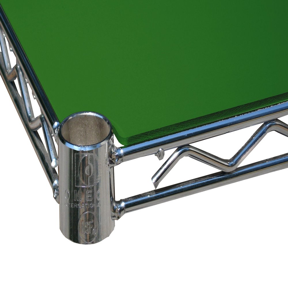 4 Pack of 21" Deep x 42" Wide Green Shelf Liner