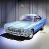 1965 CHEVORLET IMPALA SS BLUE MIST - WHITE WALLS RALLEY WHEELS ART PRINT POSTER BY ARTIST DANNY WHITFIELD - SIZE 20 X 30 view 1