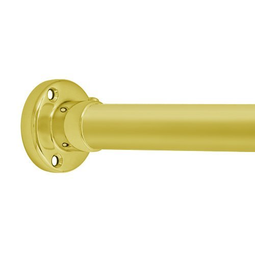 Heavy Duty Shower Curtain Rod (48", Polished Brass)