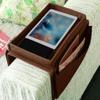 Sofa Armrest Organiser with Cup Holder Tray 6 Pockets TV Remote Control Organizer Sofa Couch Armchair Caddy Organiser Tidy Pocket Hanging Storage Bag Holder for Cellphone Magazine Drinks Snacks view 2