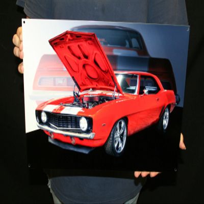 1969 Camaro SS Wall Art Metal Sign - 18" x 12"