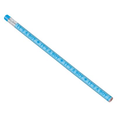 Adorable Blue Baby Shower Pencil Favors - 7.38" (Pack of 12) - Great for Baby Shower