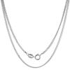 Sterling Silver Jesus of Nazareth King of The Jews Crucifix Necklace Oxidized finish 16 inch 1.8mm Chain view 4
