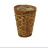 Wald Imports 7" Rattan Pot Cover Basket, Brown view 1