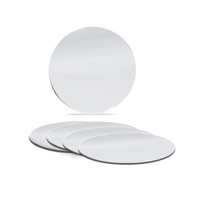 9 Inch, Pack of 2 Small Mirrors for Crafts, Round Mirror for Tables at Wedding, Mirror Tiles for Crafts and DIY Projects