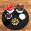 Super Cool Creations Round Shaped Serving Mat - Black - Gloss Finish - 30 cm Diameter (11.8") view 1