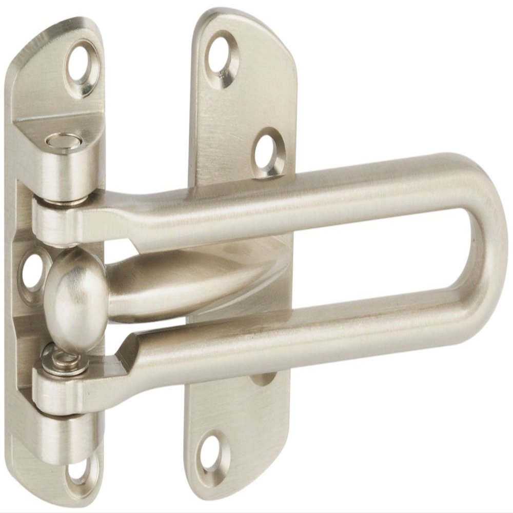 National Hardware N335-984 Door Security Guard, Satin Nickel 2-Pack