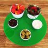 Super Cool Creations Round Shaped Serving Mat - Bright Green - Gloss Finish - 30 cm Diameter (11.8") view 1