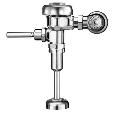 Sloan Regal 186 Exposed Manual Urinal Flushometer, 0.125 GPF Flush Valve - Single Flush, Non-Hold-Open Handle, Fixture Connection Top Spud, Polished Chrome Finish, 3982604