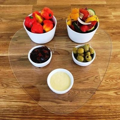 Super Cool Creations Pebble Shaped Serving Mat - Clear - 33.5 x 34.5 cm (13.2" x 13.6")