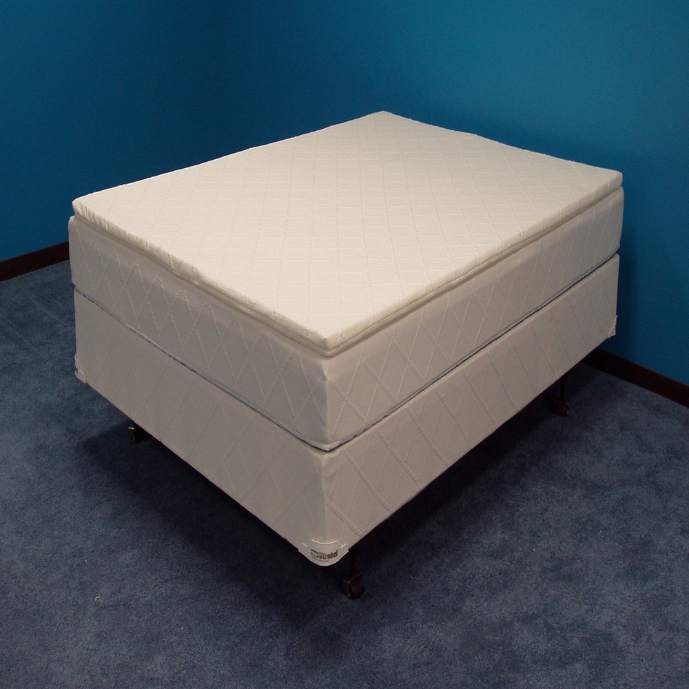 Strobel Organic "Behave Yourself Softside Waterbed Patented Leak-Proof, 7" Fill, with 1.5" Soy Foam Pillowtop, Top Only, Queen