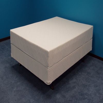 Strobel Organic "Nyquist Softside Waterbed Patented Leak-Proof, 10" Fill, with No Cover Naked Option, Top Only, Full