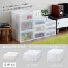 Squirrel Storage Case, Drawer, A4, Letter Case, White, S, Width 11.2 x Depth 14.0 x Height 4.1 inches (28.3 x 35.5 x 10.6 cm), Made in Japan view 2