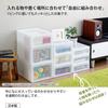 Squirrel Storage Case, Drawer, A4, Letter Case, White, S, Width 11.2 x Depth 14.0 x Height 4.1 inches (28.3 x 35.5 x 10.6 cm), Made in Japan view 4