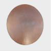 COLOR Y TRADICIN Mexican Round Copper Table Top Hand Hammered Brown Patina 48 view 1