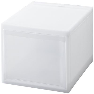 Risu Risu Storage Case, Drawers, A4, Letter Case, White, Large, Width 11.2 x Depth 14.0 x Height 8.1 inches (28.3 x 35.5 x 20.6 cm), Made in Japan