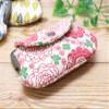 Kyoyu Gamaguchi Coin Purse Tekteko Canvas with Parent-Child Pocket Hana view 3