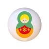 Doll Design #AJ011 - Matryoshka Russian Nesting Dolls Stacking Tea Dolls - DECORATIVE Glossy CERAMIC Cupboard Cabinet PULLS Dresser Drawer KNOBS view 1