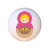 Doll Design #AJ016 - Matryoshka Russian Nesting Dolls Stacking Tea Dolls - DECORATIVE Glossy CERAMIC Cupboard Cabinet PULLS Dresser Drawer KNOBS view 1