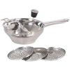 Mi Cocina 135272 A La Cuina Steel Masher with 3 Discs, Multicoloured, 20 cm view 1