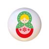 Doll Design #AJ008 - Matryoshka Russian Nesting Dolls Stacking Tea Dolls - DECORATIVE Glossy CERAMIC Cupboard Cabinet PULLS Dresser Drawer KNOBS view 1
