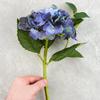 Factory Direct Craft 15 Inch Hues of Blue Artificial Floral Hydrangea Stem for Wedding Decor, Spring Arranging and Embellishing view 3