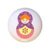 Doll Design #AJ015 - Matryoshka Russian Nesting Dolls Stacking Tea Dolls - DECORATIVE Glossy CERAMIC Cupboard Cabinet PULLS Dresser Drawer KNOBS view 1