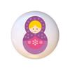 Doll Design #AJ007 - Matryoshka Russian Nesting Dolls Stacking Tea Dolls - DECORATIVE Glossy CERAMIC Cupboard Cabinet PULLS Dresser Drawer KNOBS view 1