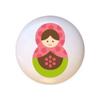 Doll Design #AJ010 - Matryoshka Russian Nesting Dolls Stacking Tea Dolls - DECORATIVE Glossy CERAMIC Cupboard Cabinet PULLS Dresser Drawer KNOBS view 1